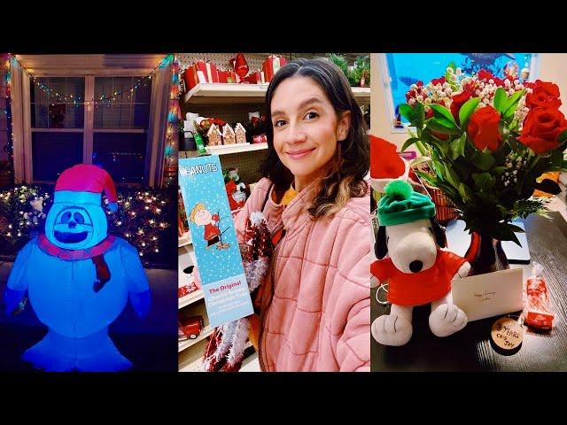 VLOGMAS Day 3! Decorating Outside, Big Lots Holiday Decor, 3 Year Anniversary!