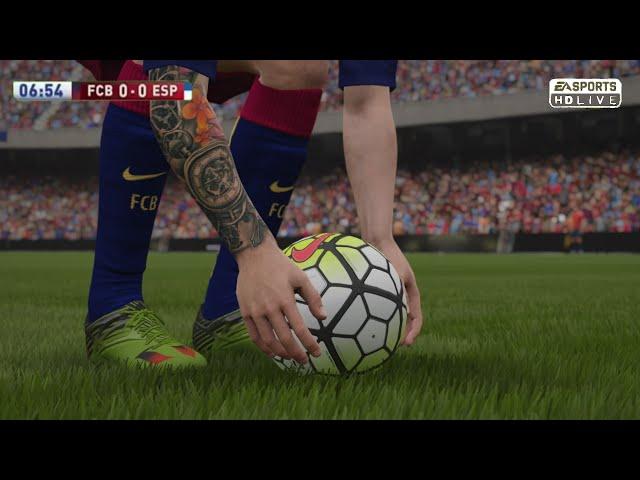 Lionel Messi vs Espanyol (Home) - 8/5/2016 |Terrific Free Kick| FIFA 16 REMAKE| by Pirelli7