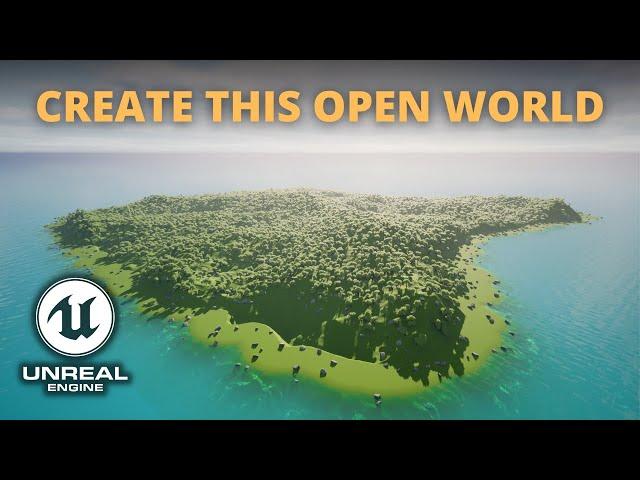 How to Create an Open World in Unreal Engine 5 - PCG, Landmass, Water Plugin and World Partition