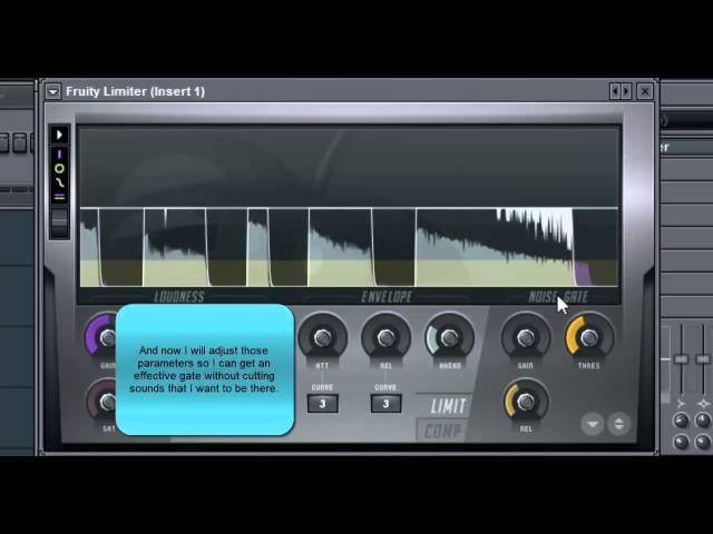 Using a gate to reduce noise  in FL Studio