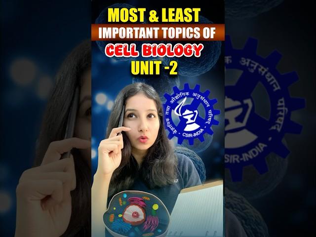 Most & Least Important Topics of Cell Biology ( Unit 2) CSIR NET