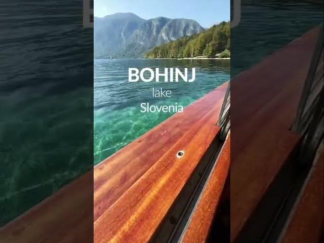 Boat trip on the Bohinj Lake - Triglav National Park Slovenia