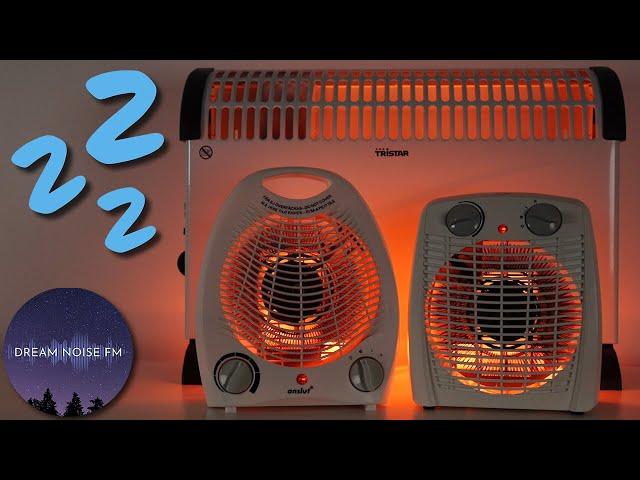 Convector & fan heater sounds for deep sleep  - Dark Screen