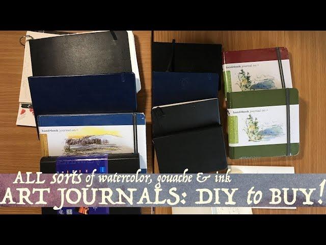 All Sorts of Watercolor Art Journals: DIY to Buy!