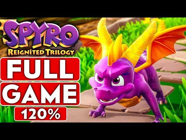 SPYRO REIGNITED TRILOGY Full Game 120% Walkthrough (Spyro The Dragon ALL Dragons, Gems & Eggs)