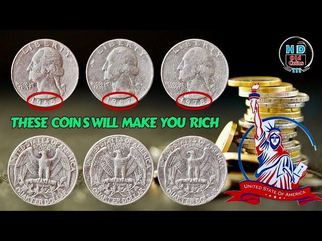 3 Extremely  Washington Quarter Dollar Rare Coins | If you Own These Coins, You Are Millionaire