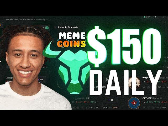 How to make $150 Daily trading memecoins using BULL X Bot Solana