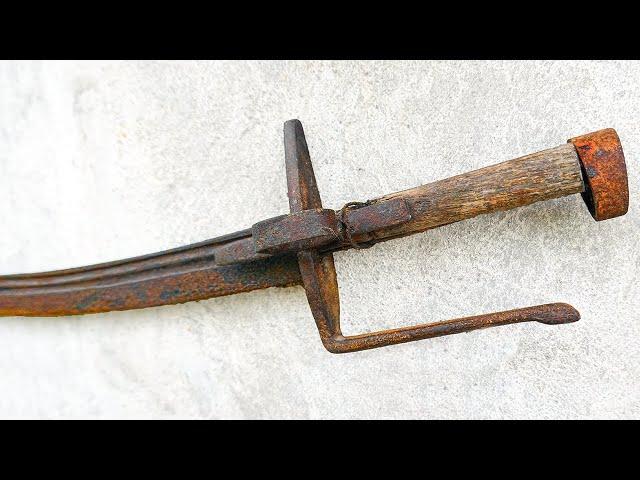 Restoration Old Rusty HUSSAR SABER