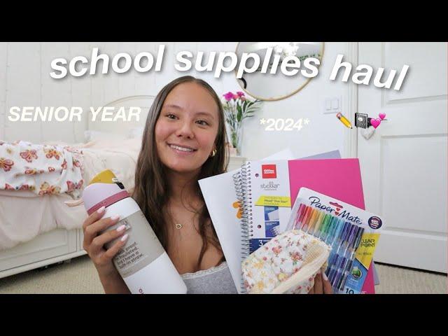 SCHOOL SUPPLIES HAUL *senior in high school* 2024