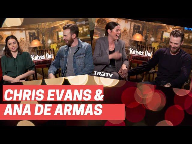 BEST OF CHRIS EVANS AND ANA DE ARMAS [KNIVES OUT PRESS INTERVIEWS]