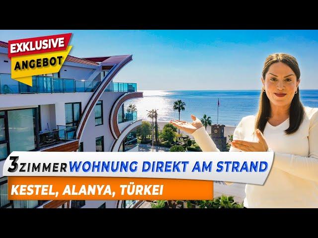 Exklusive, komplett eingerichtete 3 Zimmer Wohnung mit allen Annehmlichkeiten direkt am Strand