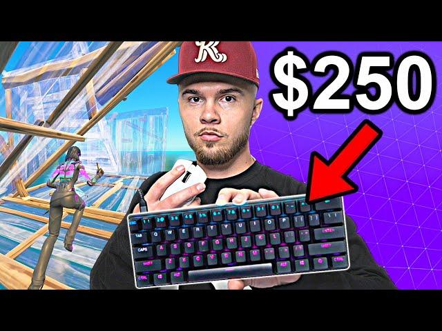 I Tried The World's FASTEST Keyboard In Fortnite RANKED...