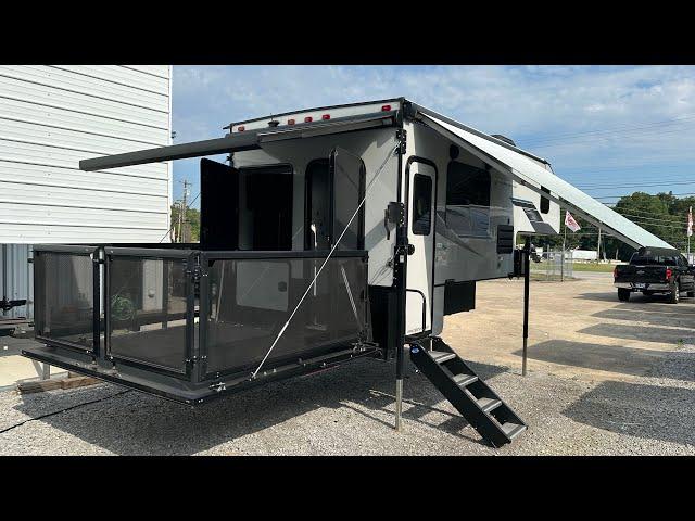 MOST BAD 🫏 TRUCK CAMPER I’VE EVER SEEN‼️ Full Outdoor Entertainment Patio‼️ 2023 Palomino HS2912