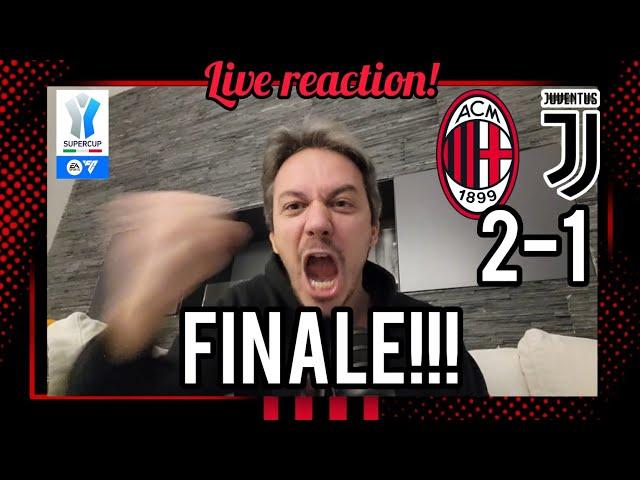 ️SIIIIIIIII'! FINALE!!!!! E ANDIAMOOO! [LIVE REACTION MILAN-JUVE 2-1] Milan Hello