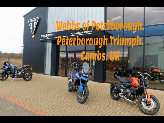 Webbs of Peterborough Visit. Triumph Dealer.