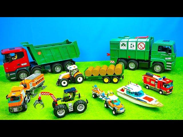 Feuerwehrauto, Traktor, Bagger, Polizeiautos & Zug  Spielzeugautos, Bruder, Siku, Lego (der Film)