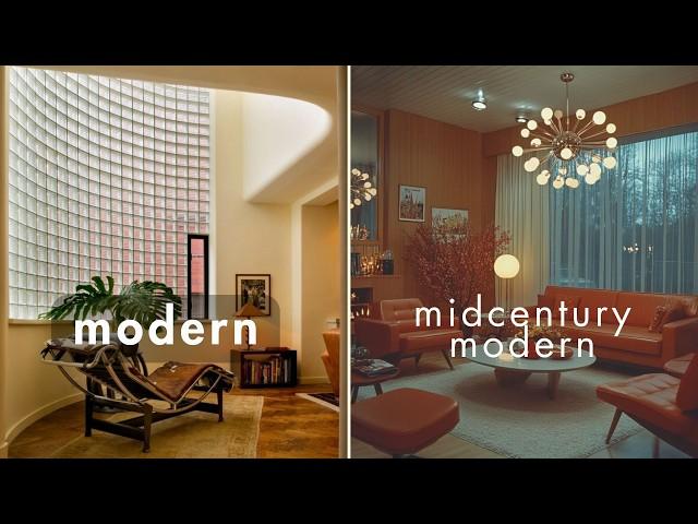 Modern vs. Midcentury Modern: What's the difference?  Architecture & Design 101