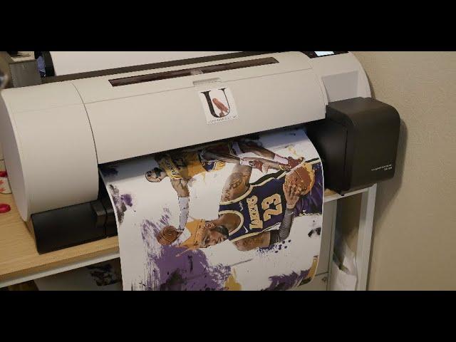 Canon Prograf TA-20 | Printing Custom Lebron James Art Poster