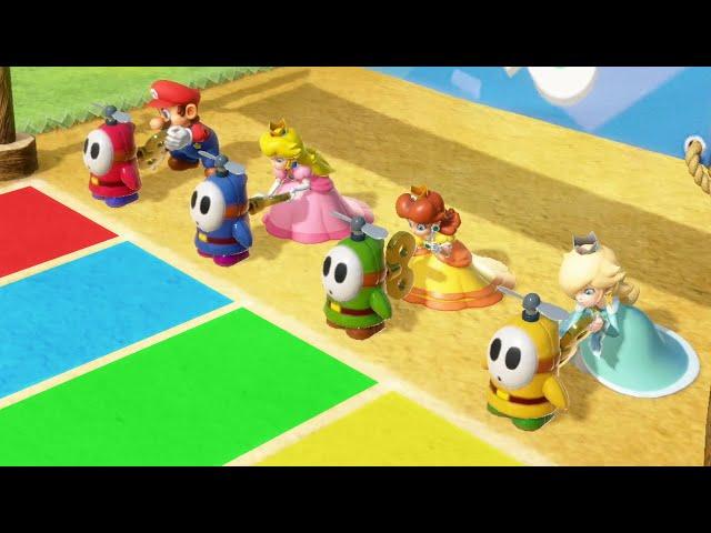 Mario Party Superstars - Minigames - Mario vs Peach vs Daisy vs Rosalina