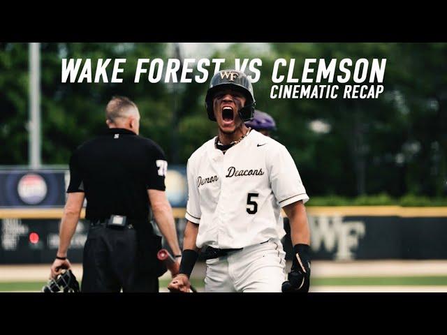 Wake Forest Baseball vs Clemson | Cinematic Recap