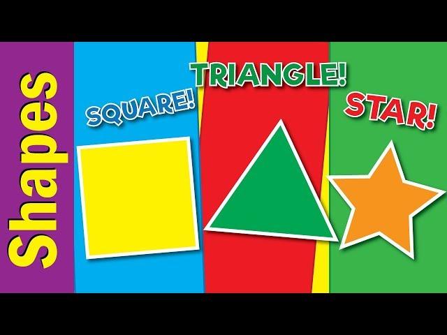 Learn Shapes for Kids | Video Flash Cards | Kindergarten, Preschool, ESL for Kids | Fun Kids English
