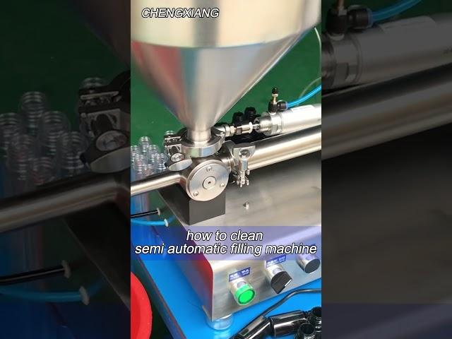 filling machine|how to clean semi automatic filling machine #fillingmachine #shortvideo #factory
