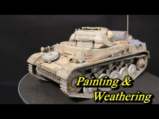Painting and weathering Academy German Panzer II Ausf.F North Africa ( English Sub )