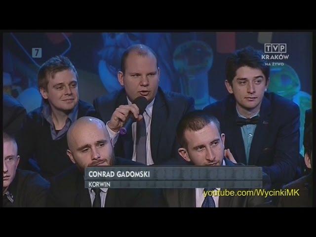 (II pytanie) Młodzież kontra 514: Conrad Gadomski (KORWiN) vs Antoni Mężydło (PO) 25.01.2015