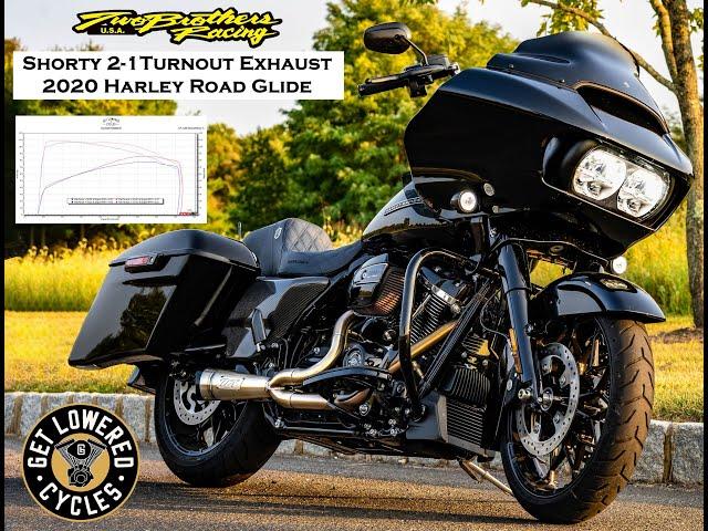 2020 Harley Road Glide - Two Brothers Racing 2-1 Shorty Turnout Exhaust Sound Clip & Dyno Numbers