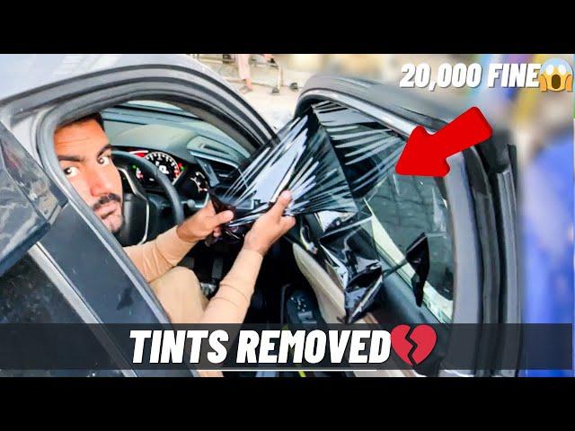 TINTED GLASS PAR 20000 FINE | FRONT BUMPER DAMAGED | BEST CAR ACCESSORIES SHOP IN ISLAMABAD