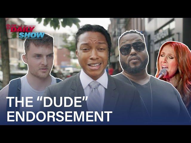 Kamala Needs a Taylor Swift Endorsement for Bros, Which Manly Celebrity Will It Be? | The Daily Show