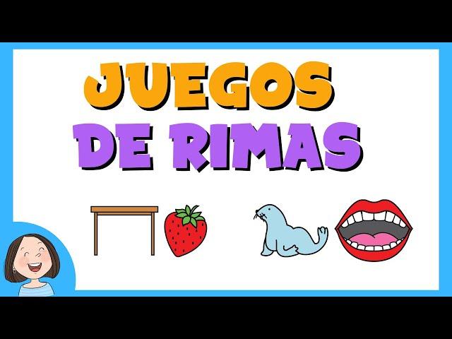 Juegos de rimas | Conciencia fonológica.