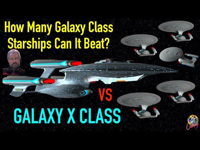 How Many Stock Galaxy Classes VS Galaxy X Class - Star Trek Starship Battles