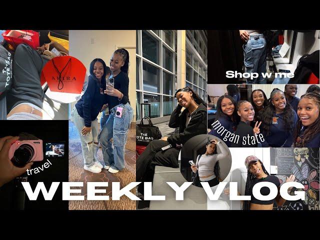 maintenance vlog | clothing haul, travel essentials, morgan state university, etc