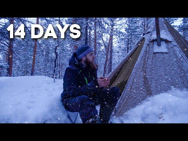 2 Weeks of Solo Camping in The Forest: From December to March | 3 Hour Relaxing