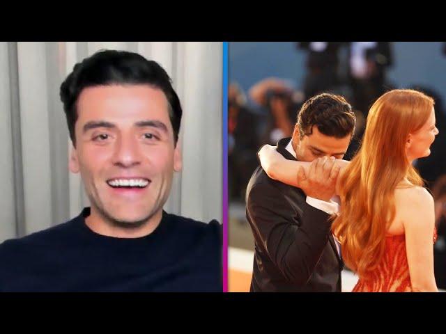 Oscar Isaac REACTS to Going Viral for Smelling Jessica Chastain's Arm