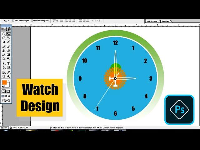 how to make a watch design in photoshop II photoshop tutorial hindi