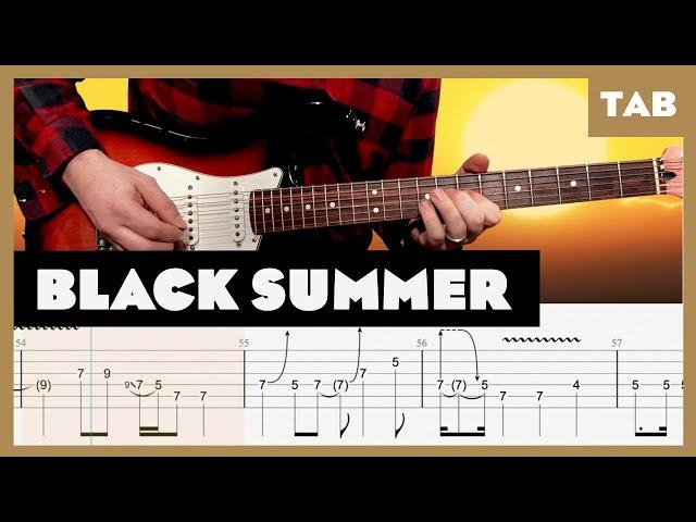 Red Hot Chili Peppers - Black Summer - Guitar Tab | Lesson | Cover | Tutorial