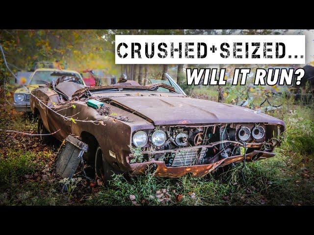 Will It Run After Decades? CRUSHED & SEIZED Dodge Charger