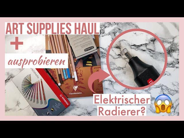 Art Supplies Haul & Ausprobieren | Elektrischer Radierer, Pastelle & co.