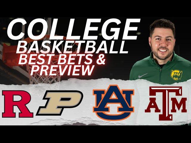 Tuesday College Basketball Picks | Auburn vs Texas A&M | Rutgers vs Purdue | CBB Picks For 3/4/25