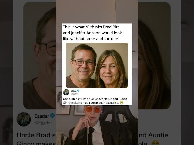 This is what AI thinks Brad Pitt and Jennifer Aniston would look like without fame and fortune