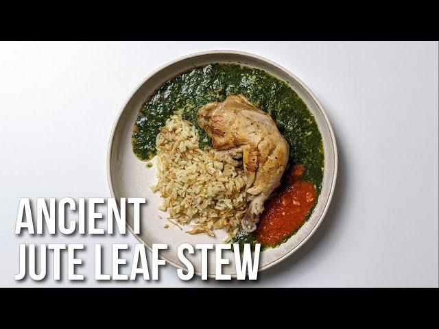 Ancient Jute Leaf Stew - Egyptian Molokhia Recipe