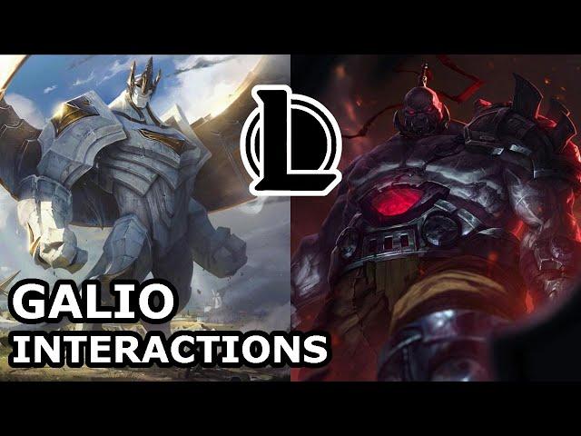 Galio Interactions with Other Champions | THEIR BATTLE IS TAKING AGES | League of Legends Quotes