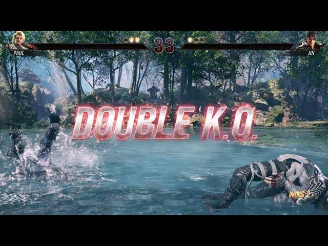 Double K.O. - TEKKEN 8 Paul vs Jin