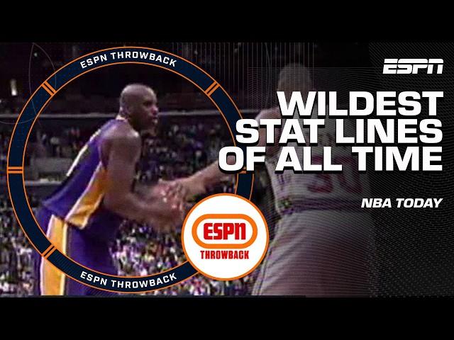 MOST UNREAL STAT LINES OF ALL TIME  | ESPN Throwback