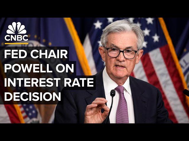 Federal Reserve Chair Jerome Powell speaks after Fed kept interest rates steady — 6/18/2025