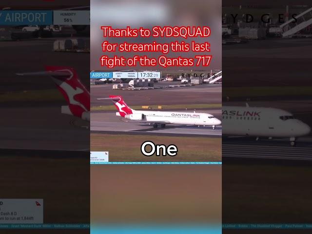 Final Qantas 717 flight #aviation #sydsquad