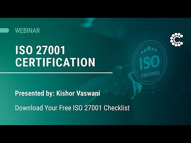 Webinar: ISO 27001 Certification | ControlCase