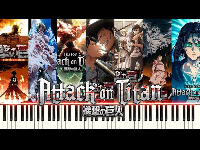 Attack on Titan All Openings 1-7 Piano Cover [FREE MIDI]